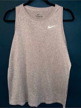 Nike dri-fit Women's brownish Heather Dri-FIT Tank Top- size large